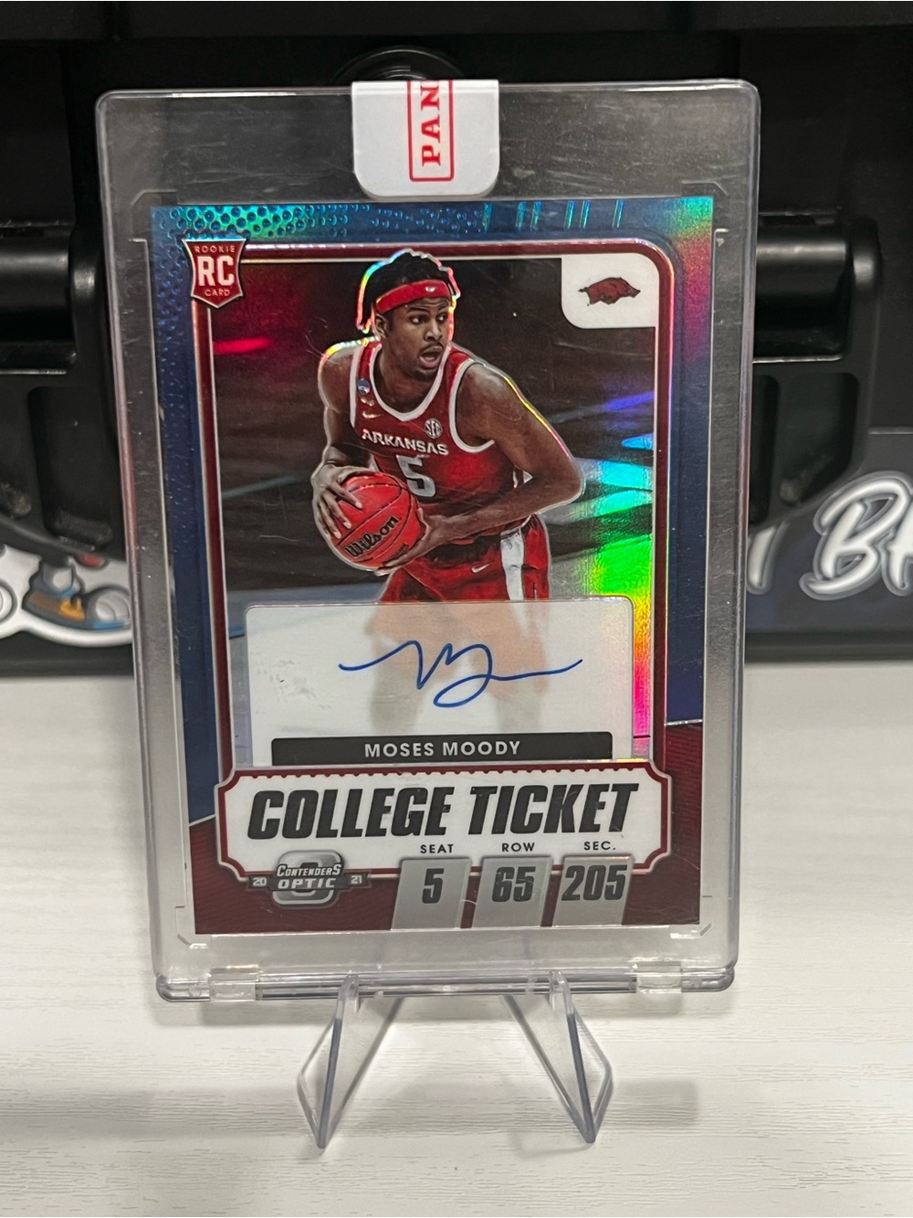 Moses moody rookie auto /49 card